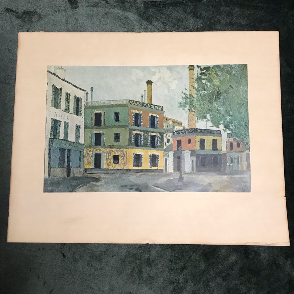 Maurice Utrillo Factories Les Fabriques 1911 - Art Print Town Street Scene